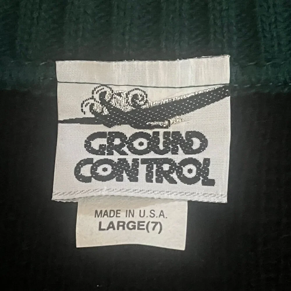 Ground Control Boys L (7) VTG 90’s Dinosaur Cardigan 100% Acrylic